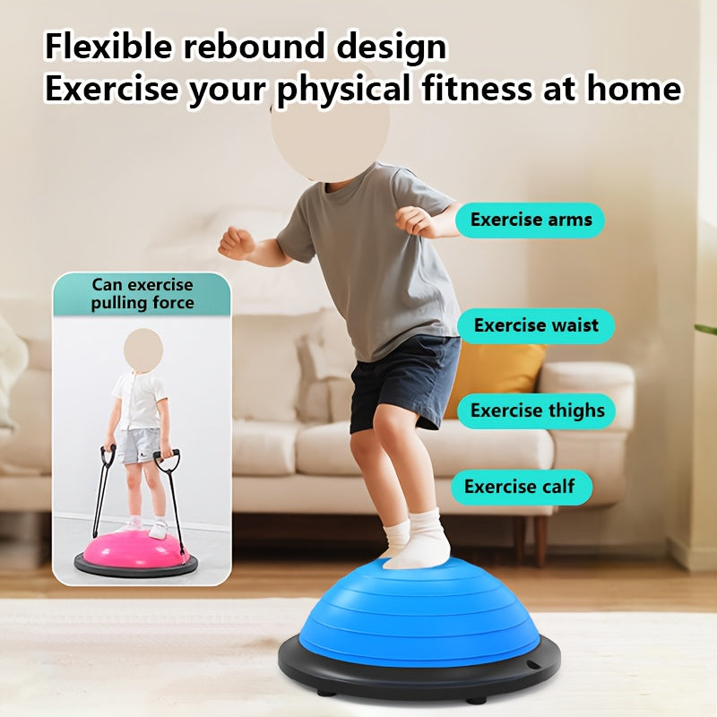 Hemisphere Trainer – Portable Inflatable Balance Trainer, specifically designed for core training, yoga, rehabilitation, and Pilates, equipped with...
