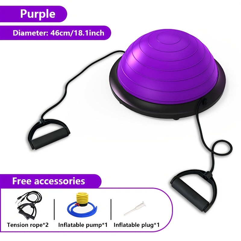 Hemisphere Trainer – Portable Inflatable Balance Trainer, specifically designed for core training, yoga, rehabilitation, and Pilates, equipped with...