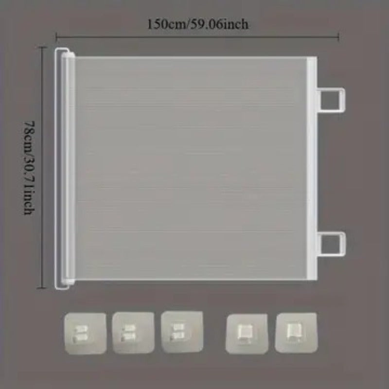 Expandable Pet Fence, made of PVC mesh material, easy to install, suitable for small dogs, cats, and various pets. No-drilling design effectively...