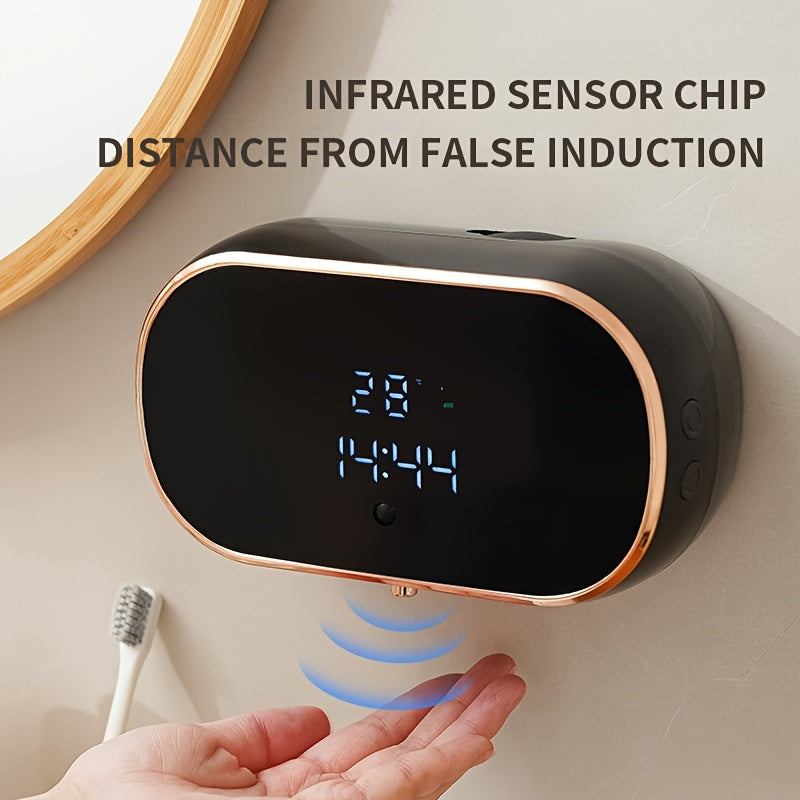 Sensor-Activated Automatic Soap Dispenser, Digital Display Screen, Type-C Charging, Upgraded Infrared Sensing, Extra-Large Battery for Extended...