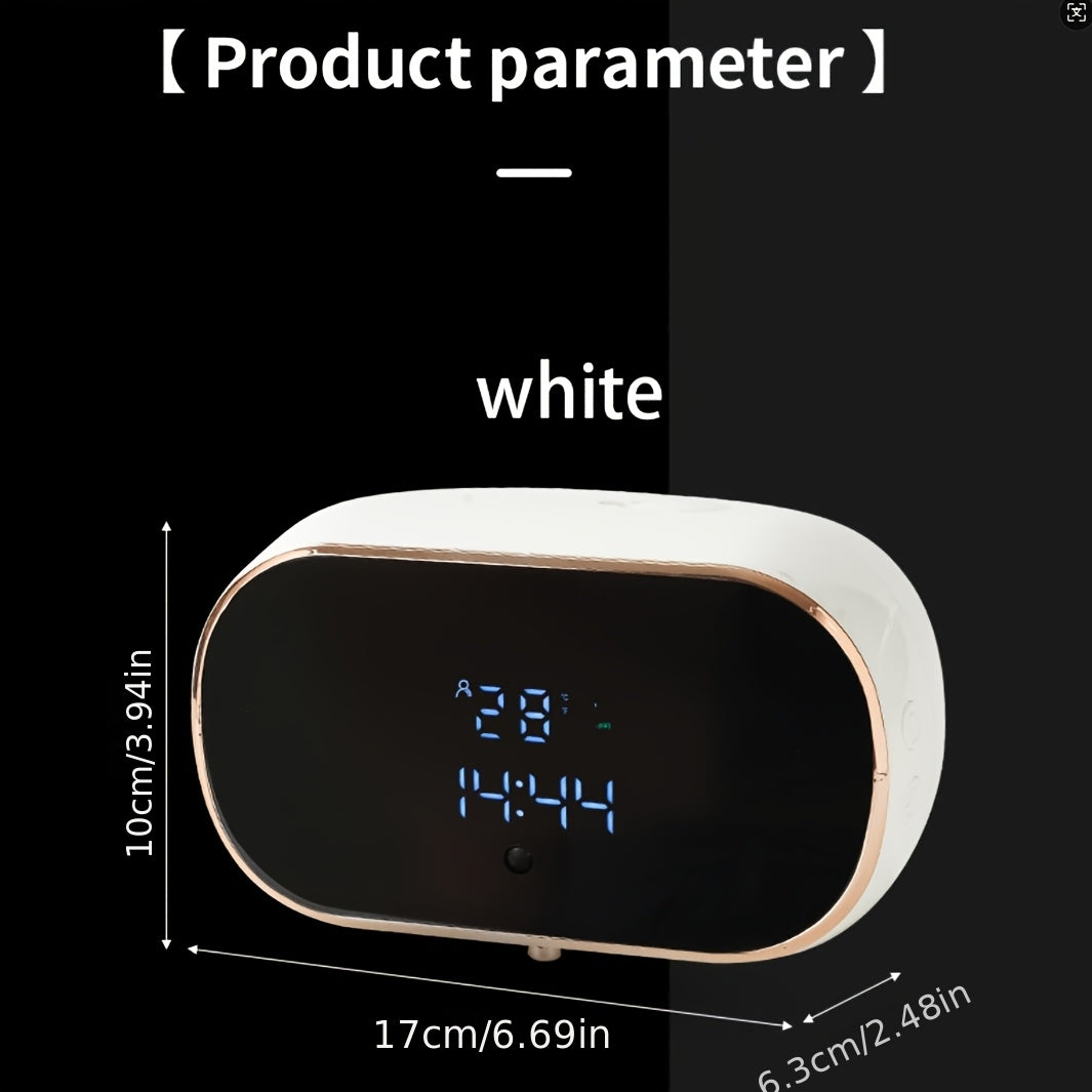 Upgraded Infrared Sensing, Extra-Large Battery for Extended Usage, Three-Level Foam Volume Adjustment, Ultra-Fine Foam Hand Soap Dispenser（black）