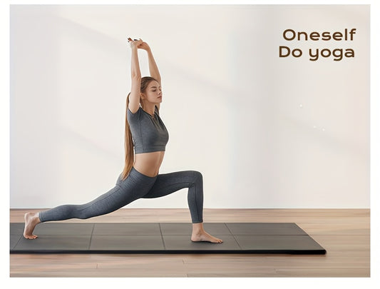 Thickened Foldable Fitness Mat｜Anti-Slip Home Exercise Mat for Treadmill and Yoga, Multi-Functional Silent Floor Protector