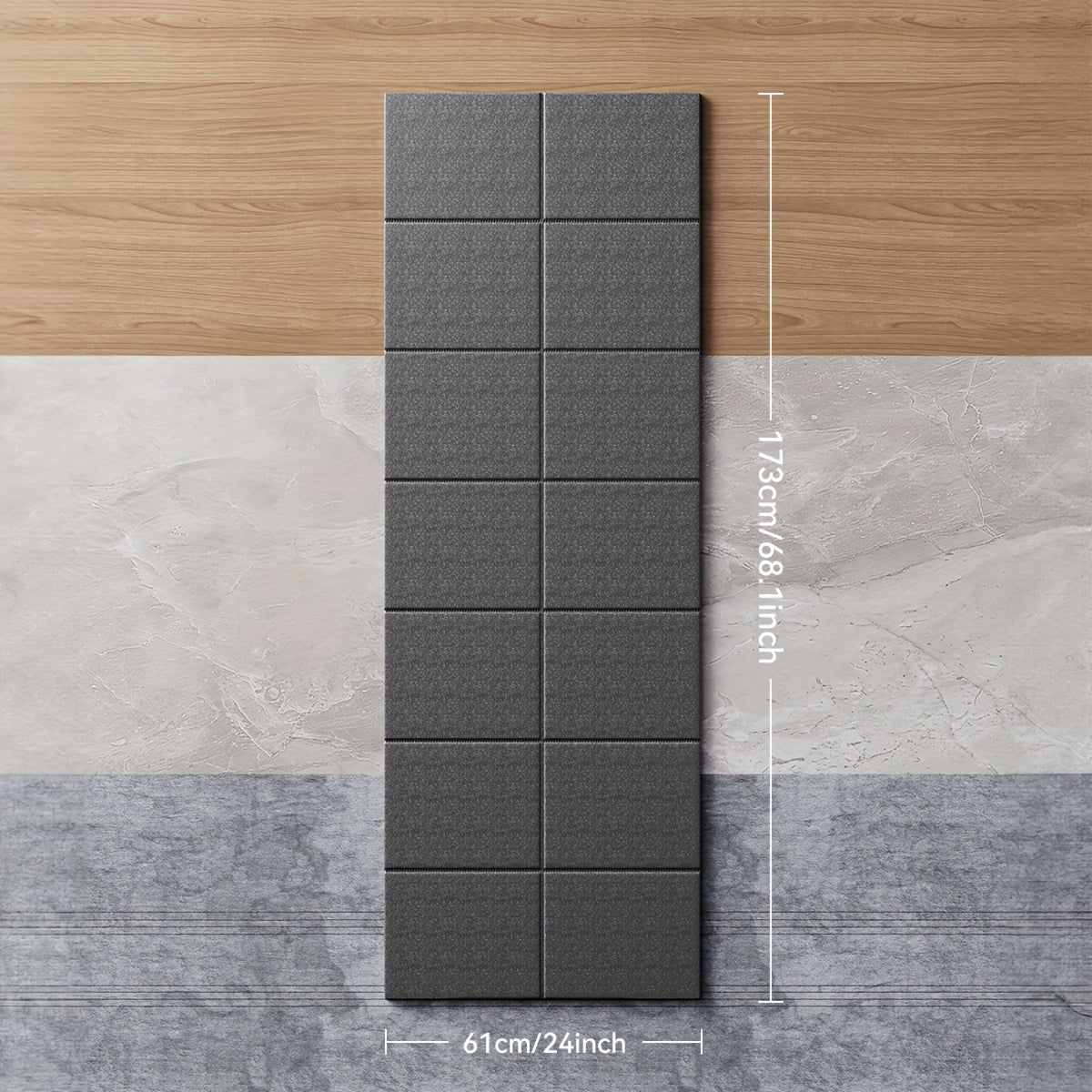 Thickened Foldable Fitness Mat｜Anti-Slip Home Exercise Mat for Treadmill and Yoga, Multi-Functional Silent Floor Protector