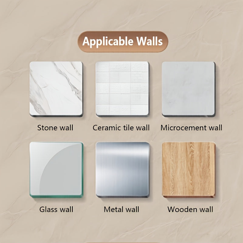 No-Drill High-End Drain Household Soap Holder, Waterproof ABS Soap Dish Organizer, Suitable for Bathrooms and Shower Rooms, Bathroom Accessory,...