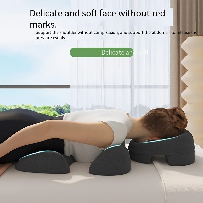 Comfort Zoning, No Fatigue—Ergonomic Beauty Bed Pillow Set（light gray）