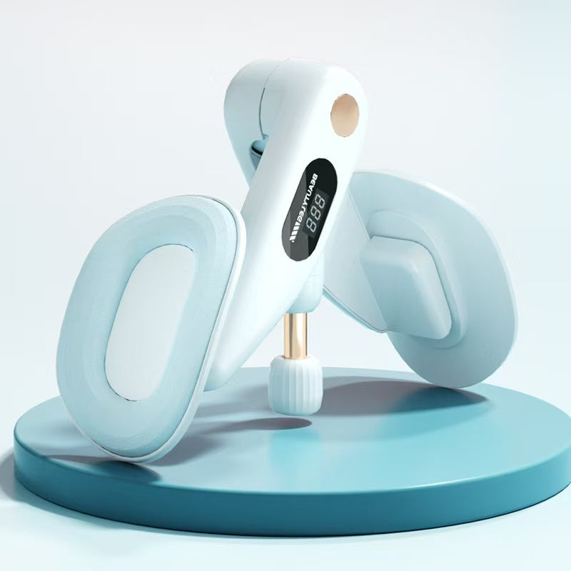 Adjustable Resistance Leg Trainer｜Home 360-Degree Rotatable Shaping, Anti-Slip Spring Strength Workout for Thighs and Arms（grey）