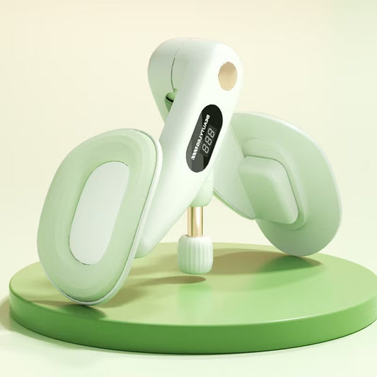 Adjustable Resistance Leg Trainer｜Home 360-Degree Rotatable Shaping, Anti-Slip Spring Strength Workout for Thighs and Arms（green）