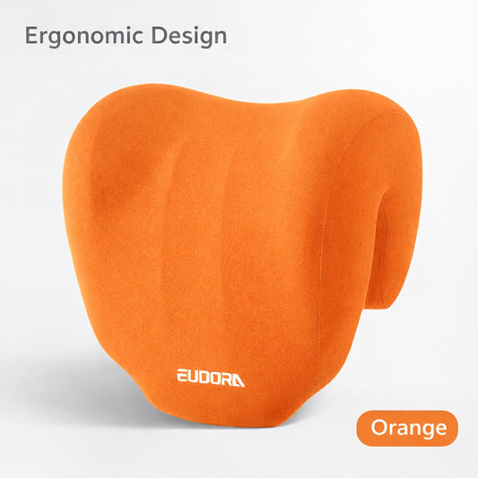 Ergonomic Multi-functional Nap Pillow - Desk Rest Pillow with Neck/Side Support, Memory Foam Cushion for Office, Home & Travel(ORANGE)