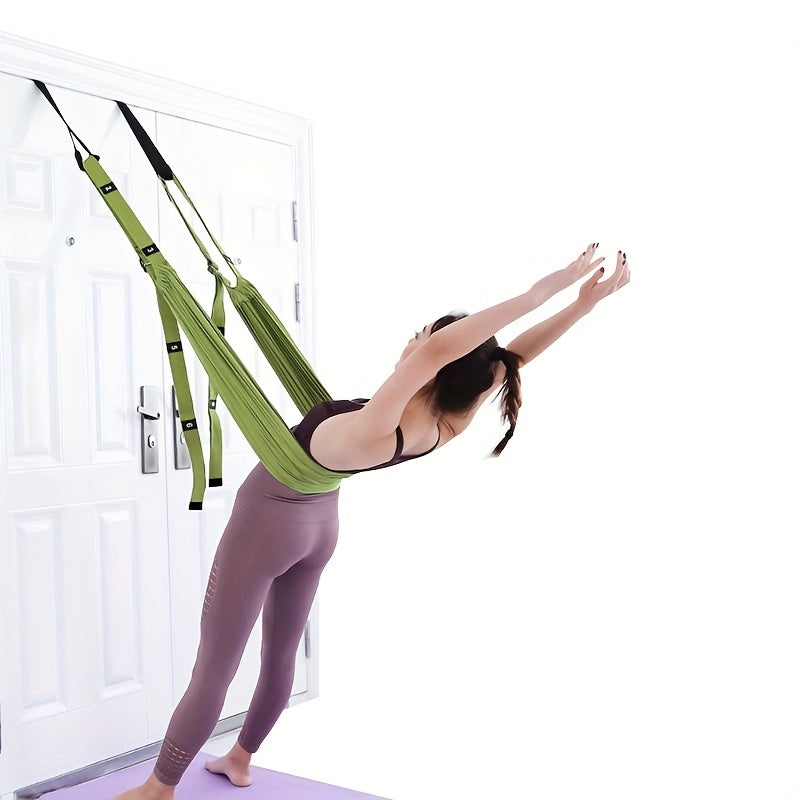 Hanging Fitness Resistance Band: 4-Step Installation, Full-Body Stretching & Strength Training at Home(PINK)