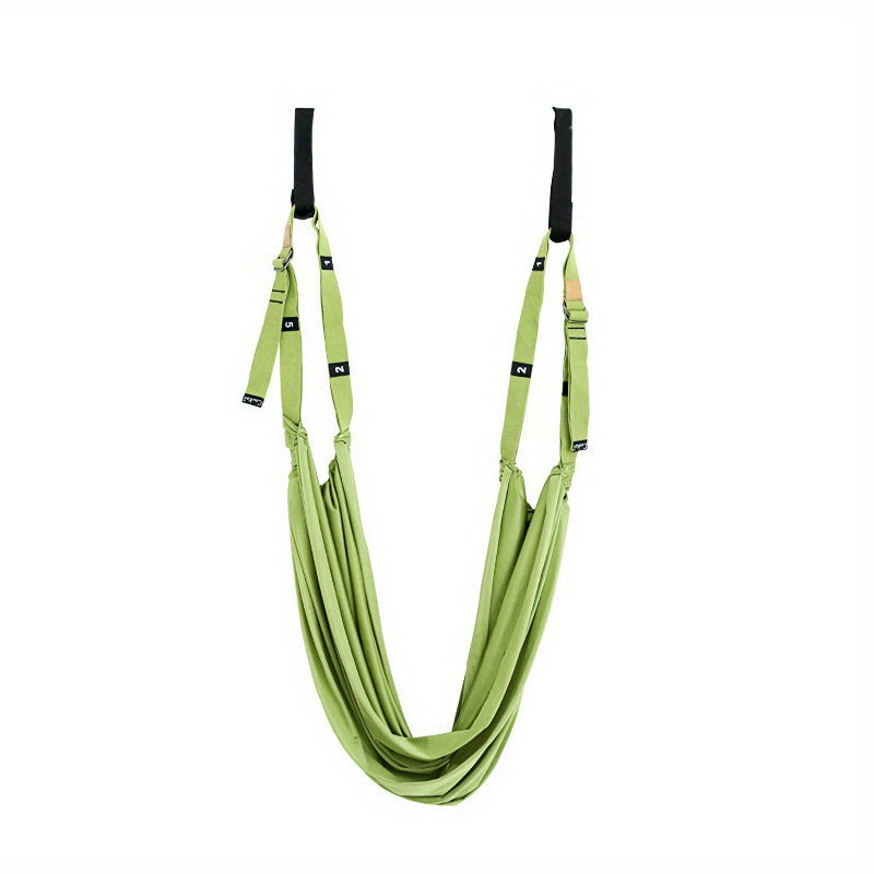 Hanging Fitness Resistance Band: 4-Step Installation, Full-Body Stretching & Strength Training at Home(GREEN)