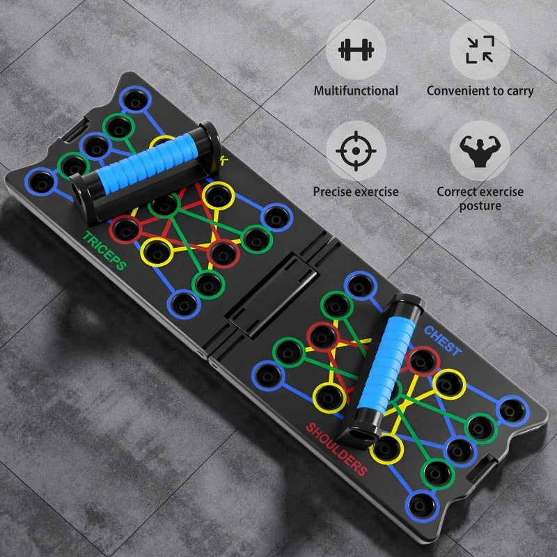 Multifunctional Folding Push-up Board, Home Fitness Push-up Stands, Versatile Home Exercise Equipment. It helps exercise and strengthen shoulders,...