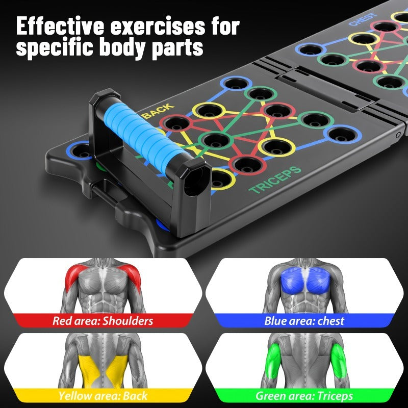 Multifunctional Folding Push-up Board, Home Fitness Push-up Stands, Versatile Home Exercise Equipment. It helps exercise and strengthen shoulders,...