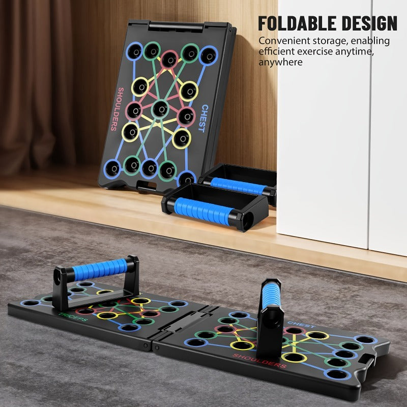 Multifunctional Folding Push-up Board, Home Fitness Push-up Stands, Versatile Home Exercise Equipment. It helps exercise and strengthen shoulders,...