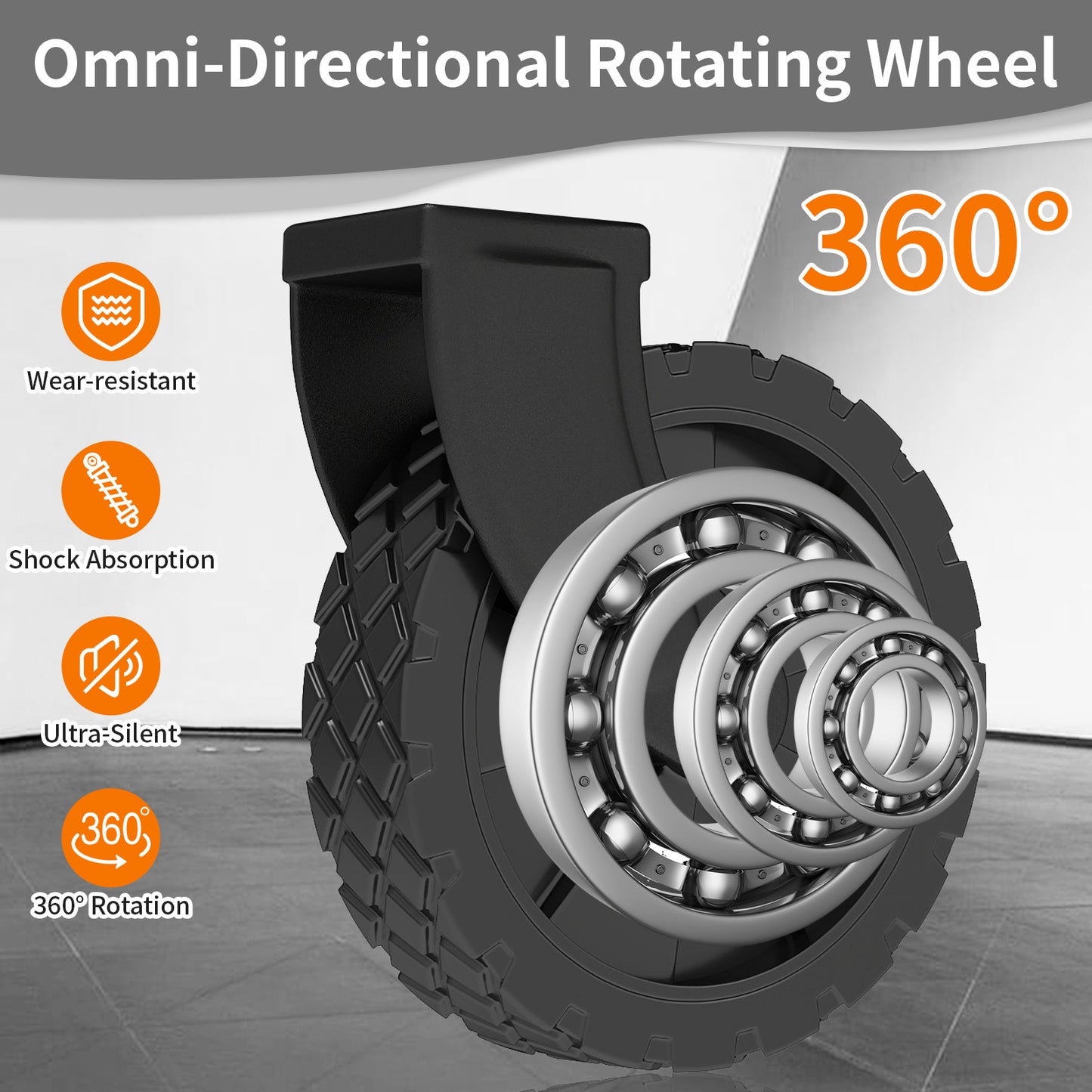 Foldable Shopping Cart, made of 600D waterproof Oxford fabric, equipped with all-terrain silent wheels. Suitable for...