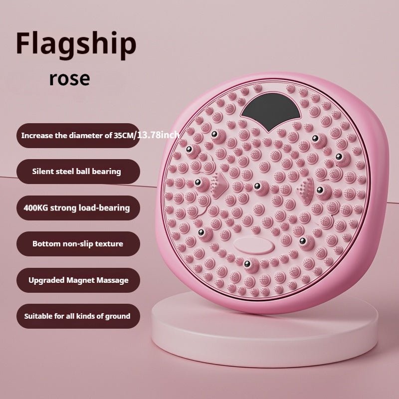 Magnetic Foot Massage & Waist Twisting Disc｜Home Body-Shaping Fitness Equipment, Silent Anti-Slip Dual-Function, Promotes Circulation & Improves...