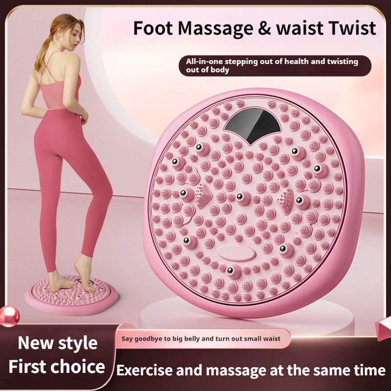 Magnetic Foot Massage & Waist Twisting Disc｜Home Body-Shaping Fitness Equipment, Silent Anti-Slip Dual-Function, Promotes Circulation & Improves...