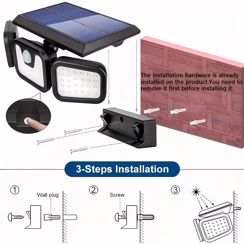 h motion sensors, 3-level brightness mode outdoor wall lights, suitable for front doors, courtyards, garages, and terraces