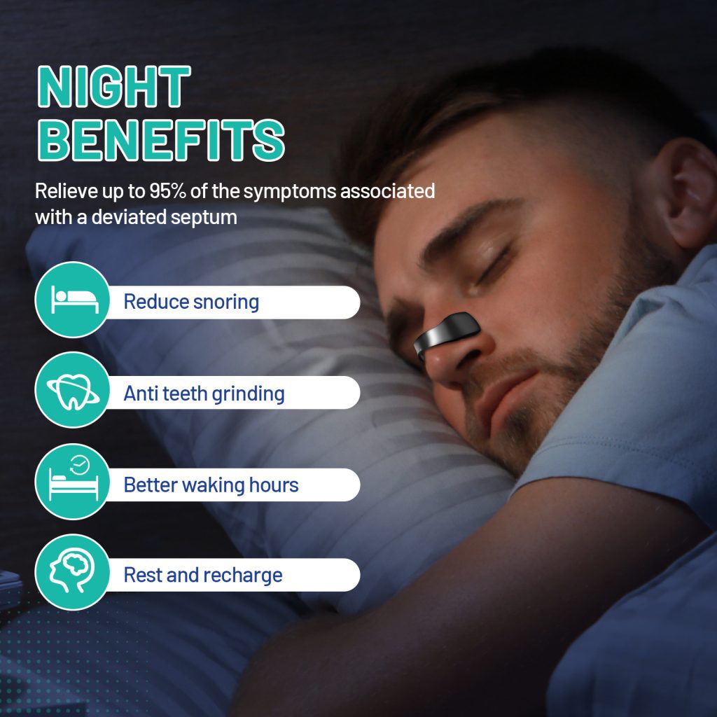 Black Magnetic Nasal Strips Kit (30-Day Supply): Breath Support with Reusable Bands & Adhesive Tabs – Enhance Oxygen Flow, Reduce Snoring, Improve...
