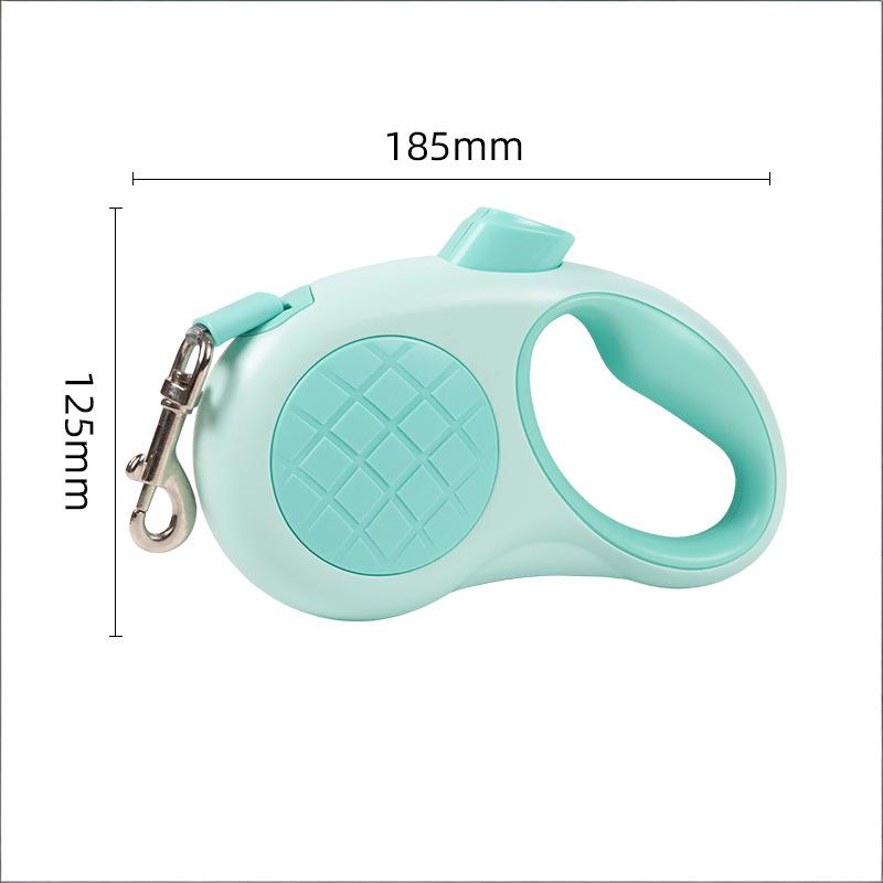Retractable Dog Leash – 16.5 ft Automatic Walking Lead with One-Hand Brake Lock & Anti-Tangle Nylon Tape – Heavy-Duty 55 lb Capacity – Ideal for...