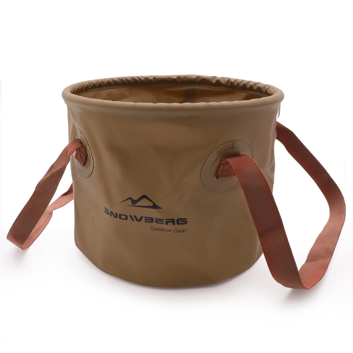 Multi-Use Collapsible Bucket – Foldable Camping Container with Dual Handles, 10L/20L Capacity, Supports 22 lbs or 44 lbs, Waterproof PVC Mesh for...