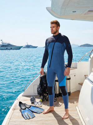 Men's 3mm Full Wetsuit for Surfing Diving & Cold Water Swimming – Front-Zip Neoprene Suit with UV Protection and Flexible Fit(Black,M)  | Other...