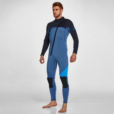 Men's 3mm Full Wetsuit for Surfing Diving & Cold Water Swimming – Front-Zip Neoprene Suit with UV Protection and Flexible Fit(Blue,XXXL)  | Other...