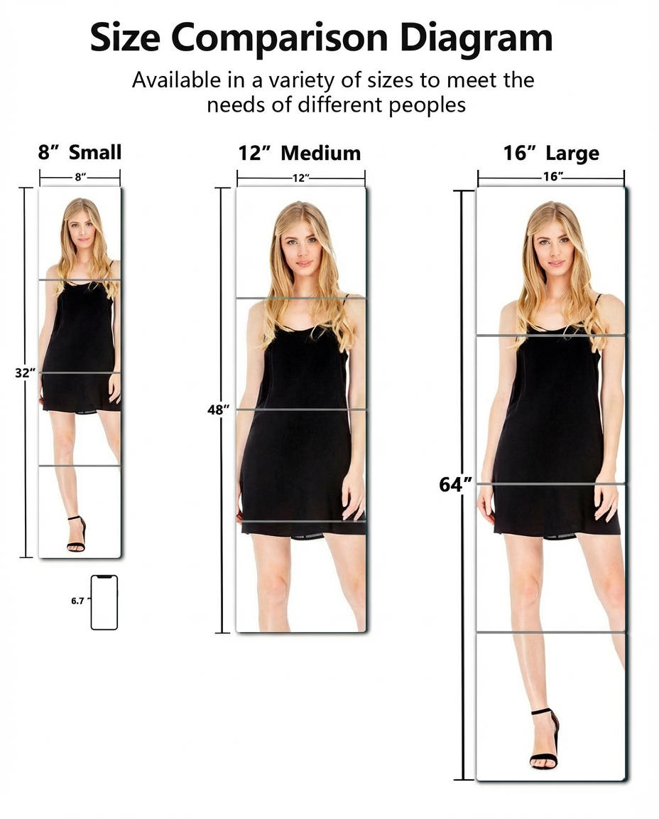 Shatterproof Acrylic Mirror Tiles – 4-Pack Wall Stickers for Kids, Home Gym, Bedroom & Bathroom, Easy Peel-and-Stick Decorative Mirrors with...