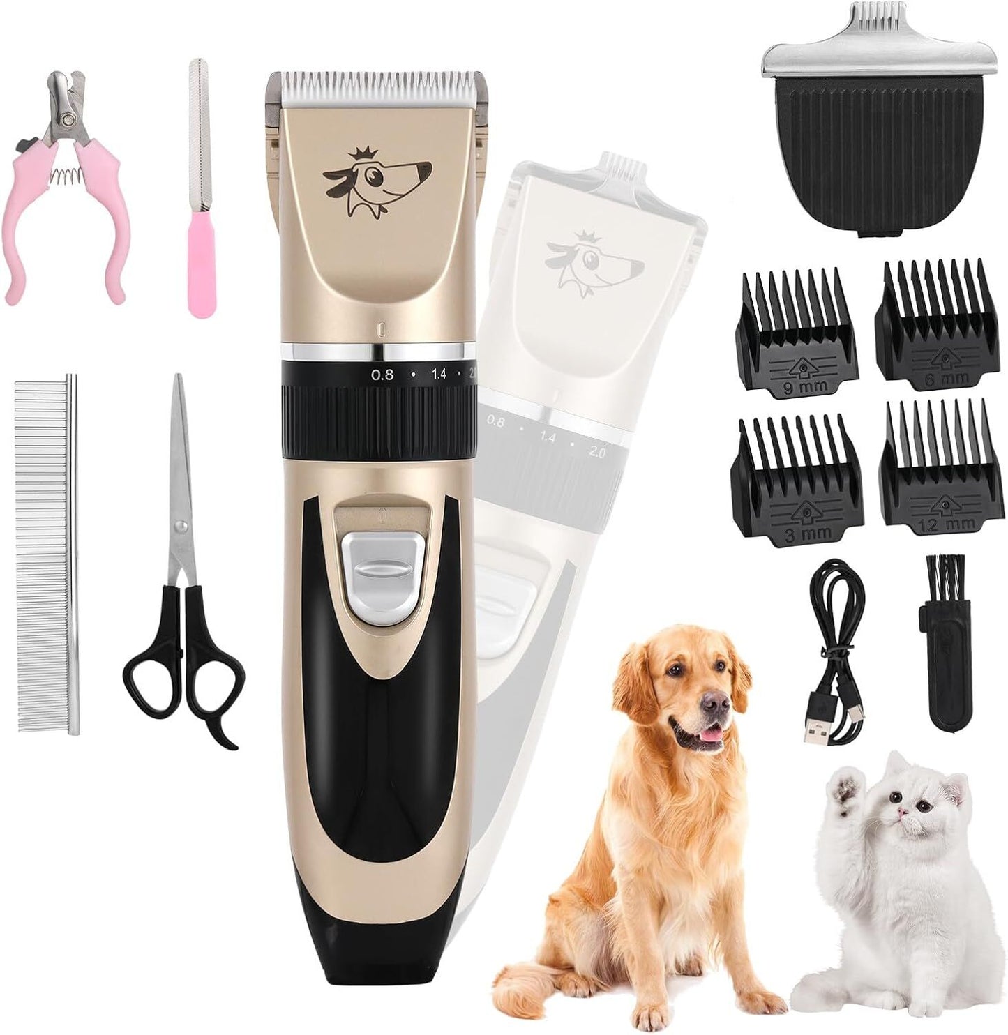 pet products Pet products Professional Rechargeable Cordless Dogs Cats Horse Grooming Clippers - Professional Pet Hair Clippers with Comb Guides...