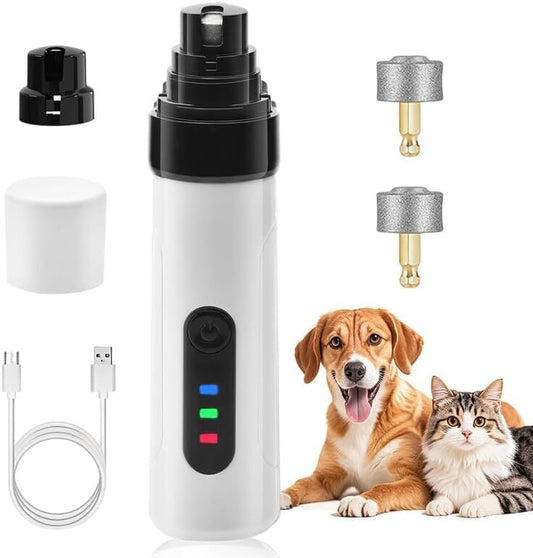 Pet products Silent Groom Pro Nail Grinder, 2025 New Dog Nail Trimmer, USB Rechargeable Pet Nail Grinder, Dog Nail Trimmers, Pet Paws Grooming...
