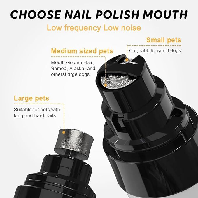 Pet products Silent Groom Pro Nail Grinder, 2025 New Dog Nail Trimmer, USB Rechargeable Pet Nail Grinder, Dog Nail Trimmers, Pet Paws Grooming...