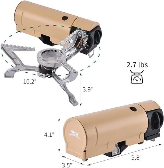 2500W Portable Camping Stove Foldable Butane Stove