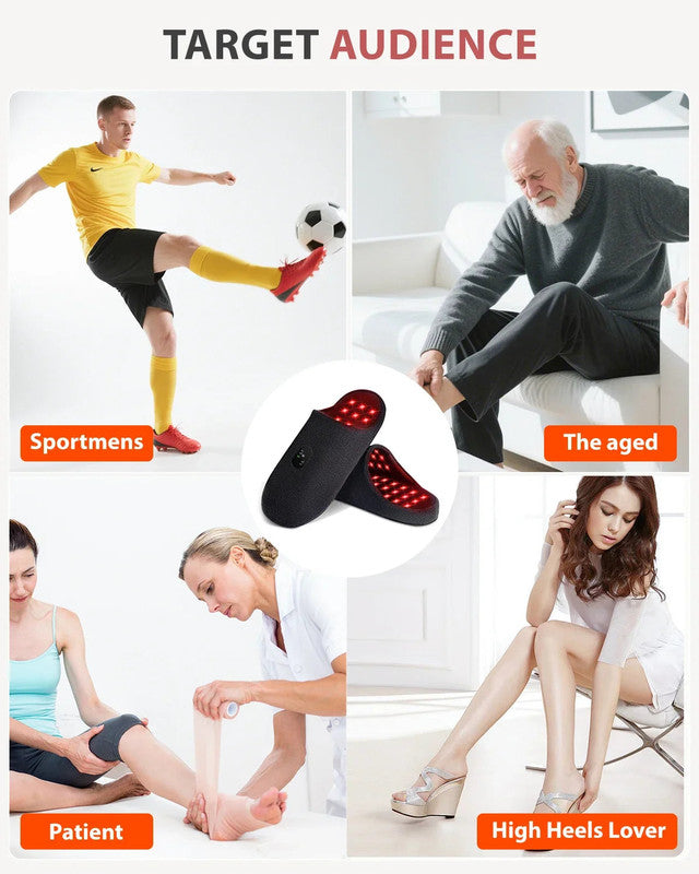 Rechargeable Red Light Therapy Slippers Black
