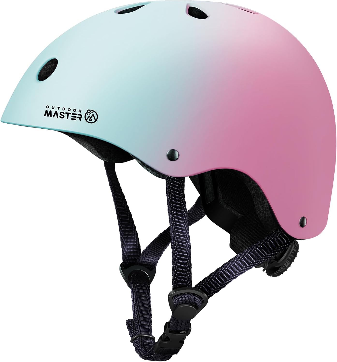 OutdoorMaster Youth & Kids Bike Helmet - Adjustable Multi-Sports Skateboard Helmet with Removable Liners for Balance Bike, Toddler Scooter, One...