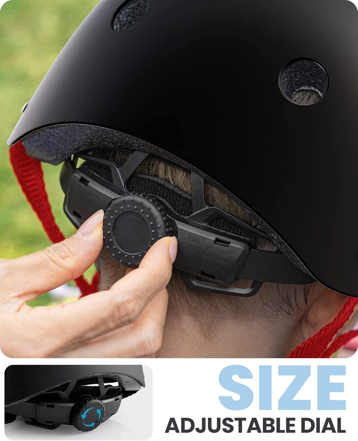 OutdoorMaster Youth & Kids Bike Helmet - Adjustable Multi-Sports Skateboard Helmet with Removable Liners for Balance Bike, Toddler Scooter, One...