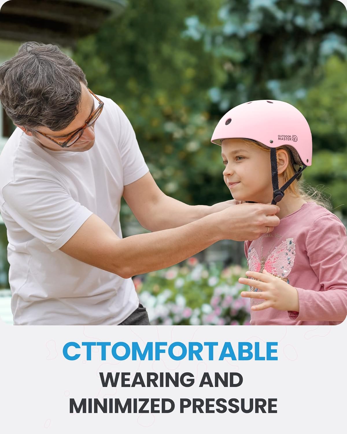 OutdoorMaster Youth & Kids Bike Helmet - Adjustable Multi-Sports Skateboard Helmet with Removable Liners for Balance Bike, Toddler Scooter, One...