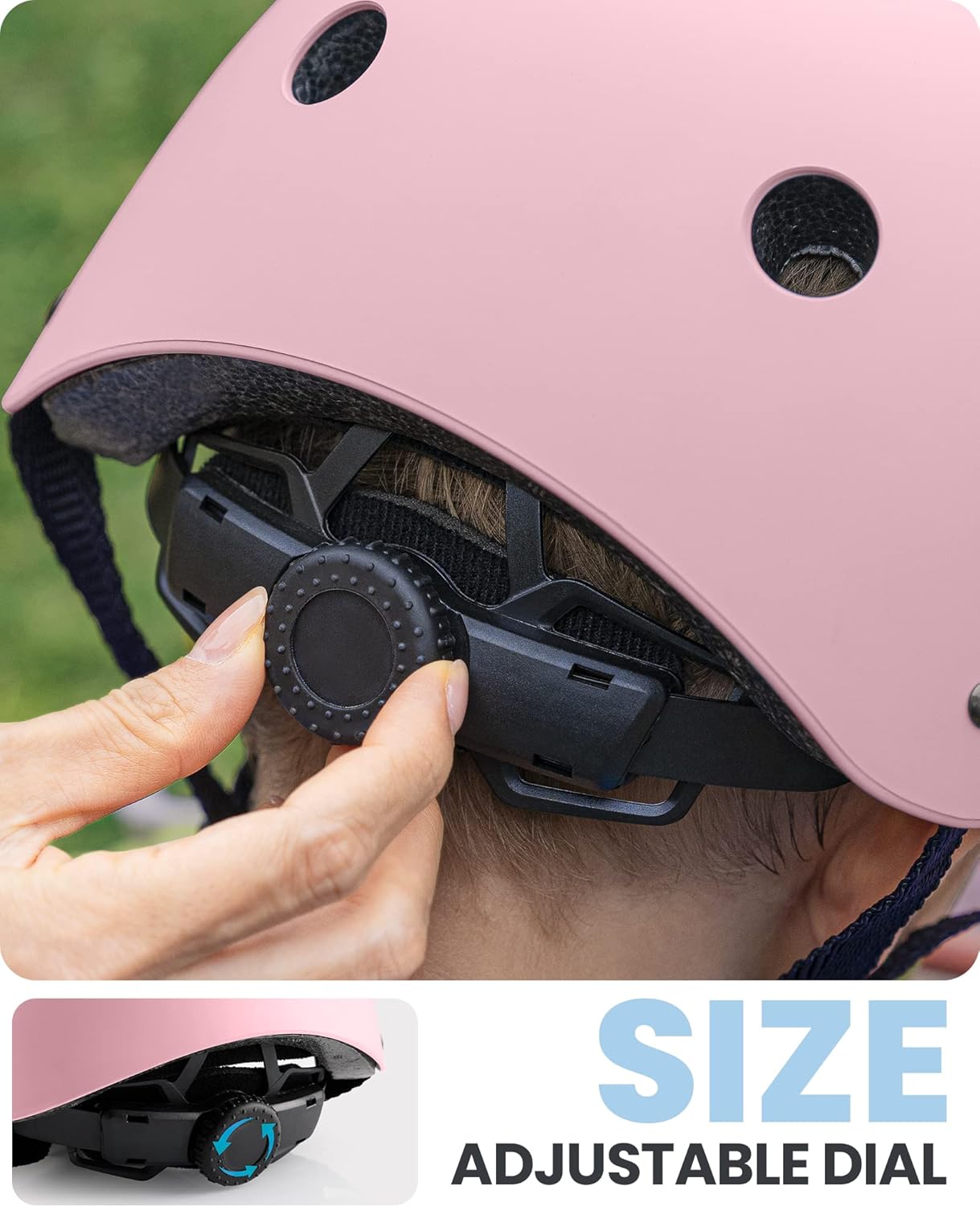 OutdoorMaster Youth & Kids Bike Helmet - Adjustable Multi-Sports Skateboard Helmet with Removable Liners for Balance Bike, Toddler Scooter, One...