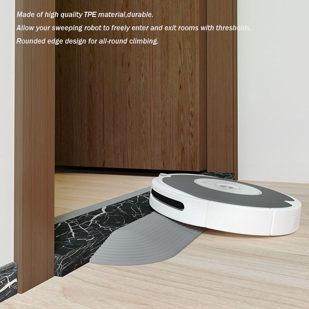 Robot Vacuum Cleaner Replacement Ramp, Gray Threshold Ramp for Doors
