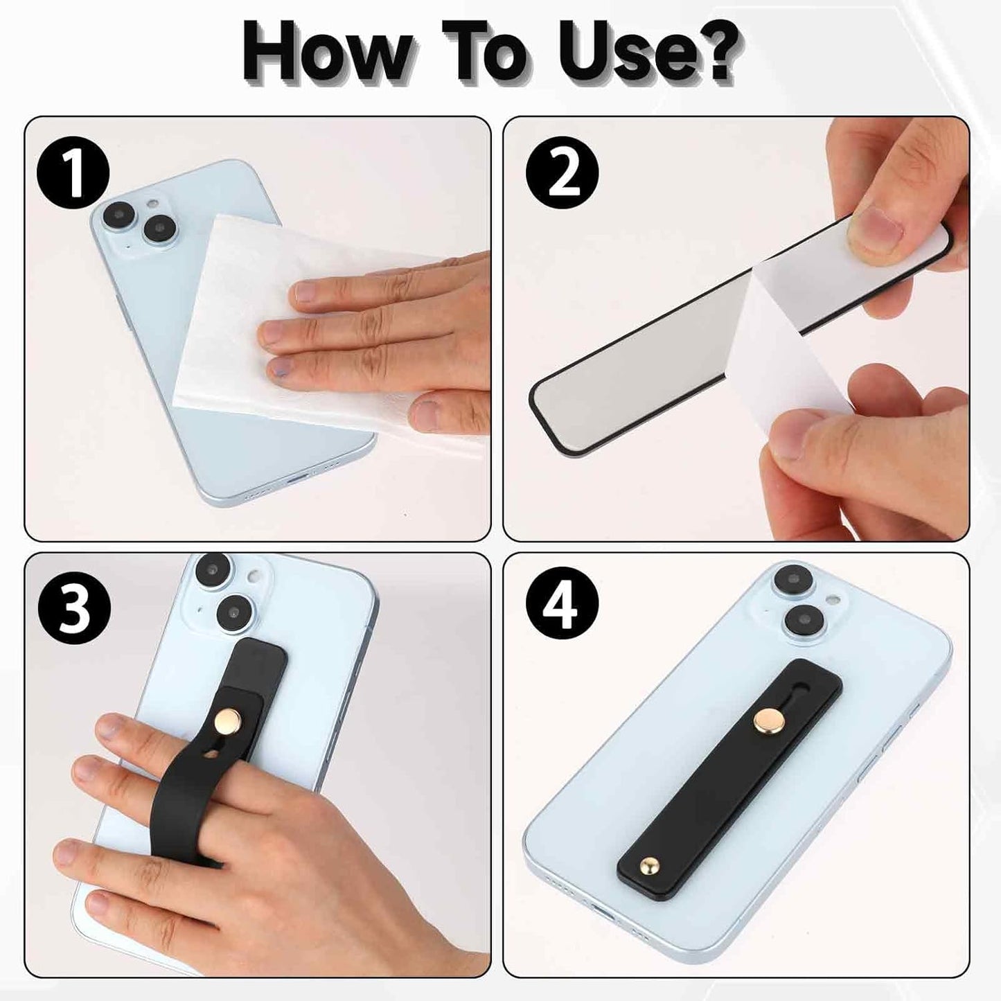 2 Pcs Phone Loop Finger Holder Universal Phone Strap Portable Phone Grip Phone Finger Strap Loop for Phone Case Phone Holder for Hand Phone Grips...
