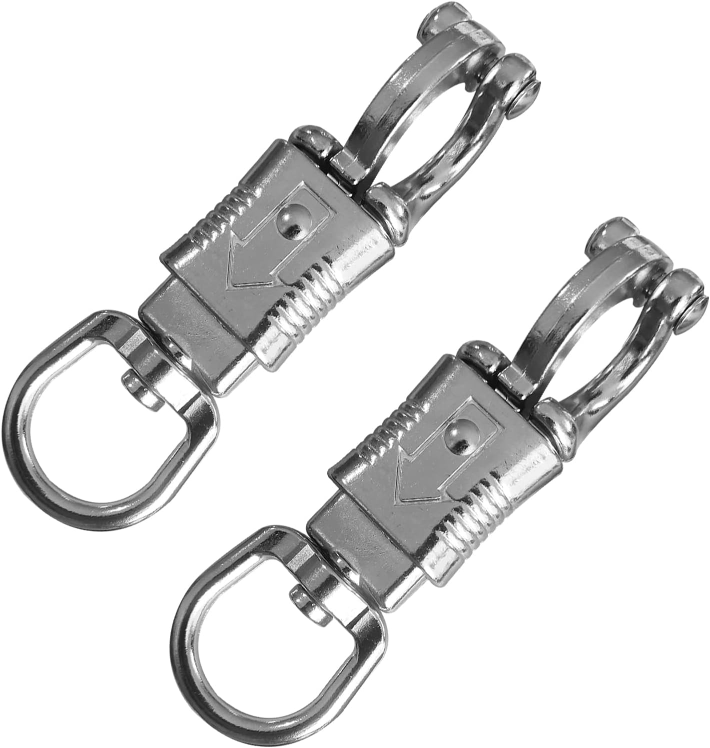 Ackron Panic Snap，Quick Release U-Type Snap Quick Release Clip Suitable for Lead Ropes Tie Offs Rotatable Eye Quick Release Buckle Clips Animals...