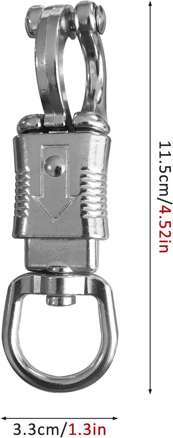 Ackron Panic Snap，Quick Release U-Type Snap Quick Release Clip Suitable for Lead Ropes Tie Offs Rotatable Eye Quick Release Buckle Clips Animals...
