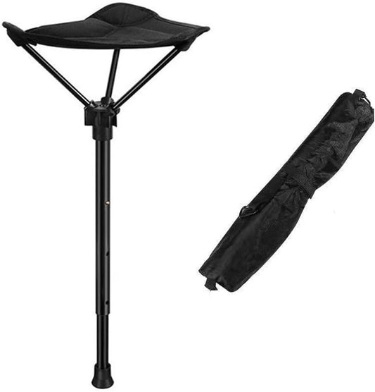 One Leg Adjustable Stool,Camping Folding Stool,one Leg Chair,Telescoping Stool,Collapsible Retractable Stool,Suitable for Outdoor Hiking,Picnic,Travel