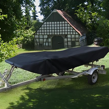 16-18FT：570cm*300cm Boat Cover Trailerable Marine Grade 210D grey
