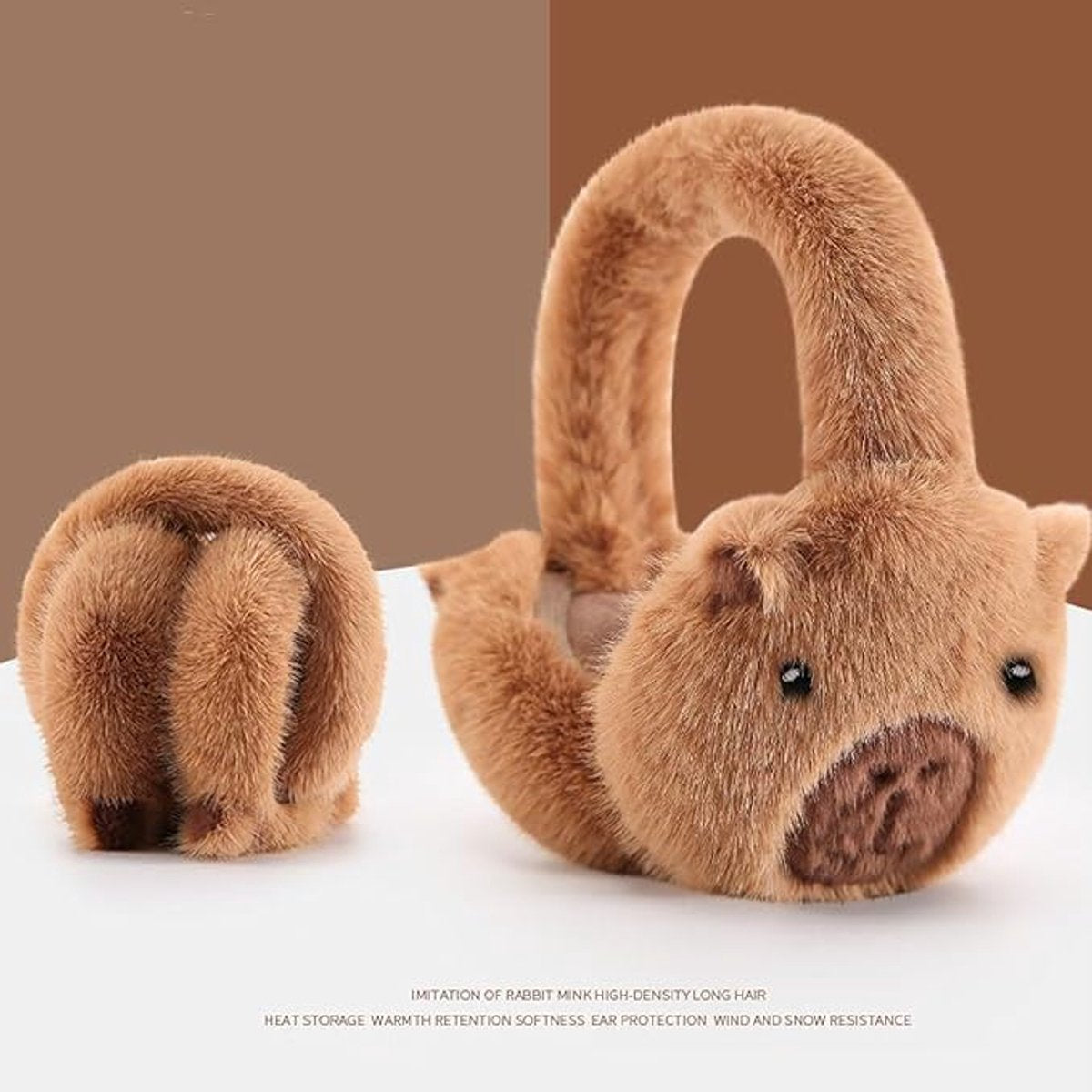 Earmuffs - Warm Earmuffs - Plush Earmuffs - Foldable Earmuffs - Winter Earmuffs - Suitable for outdoor sports, skiing, snowboarding, cold weather,...