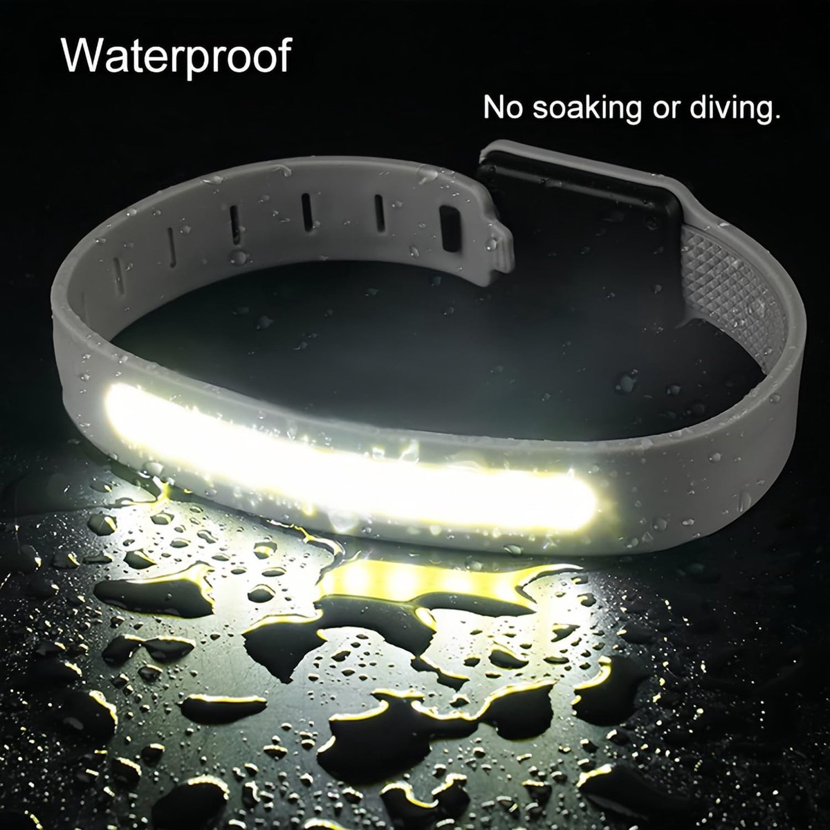 Lamp - Running Lamp - Bicycle Lamp - With reflective arm and wrist strap - 3 light modes - Rechargeable - Flashing outdoor lamp, a safe choice for...