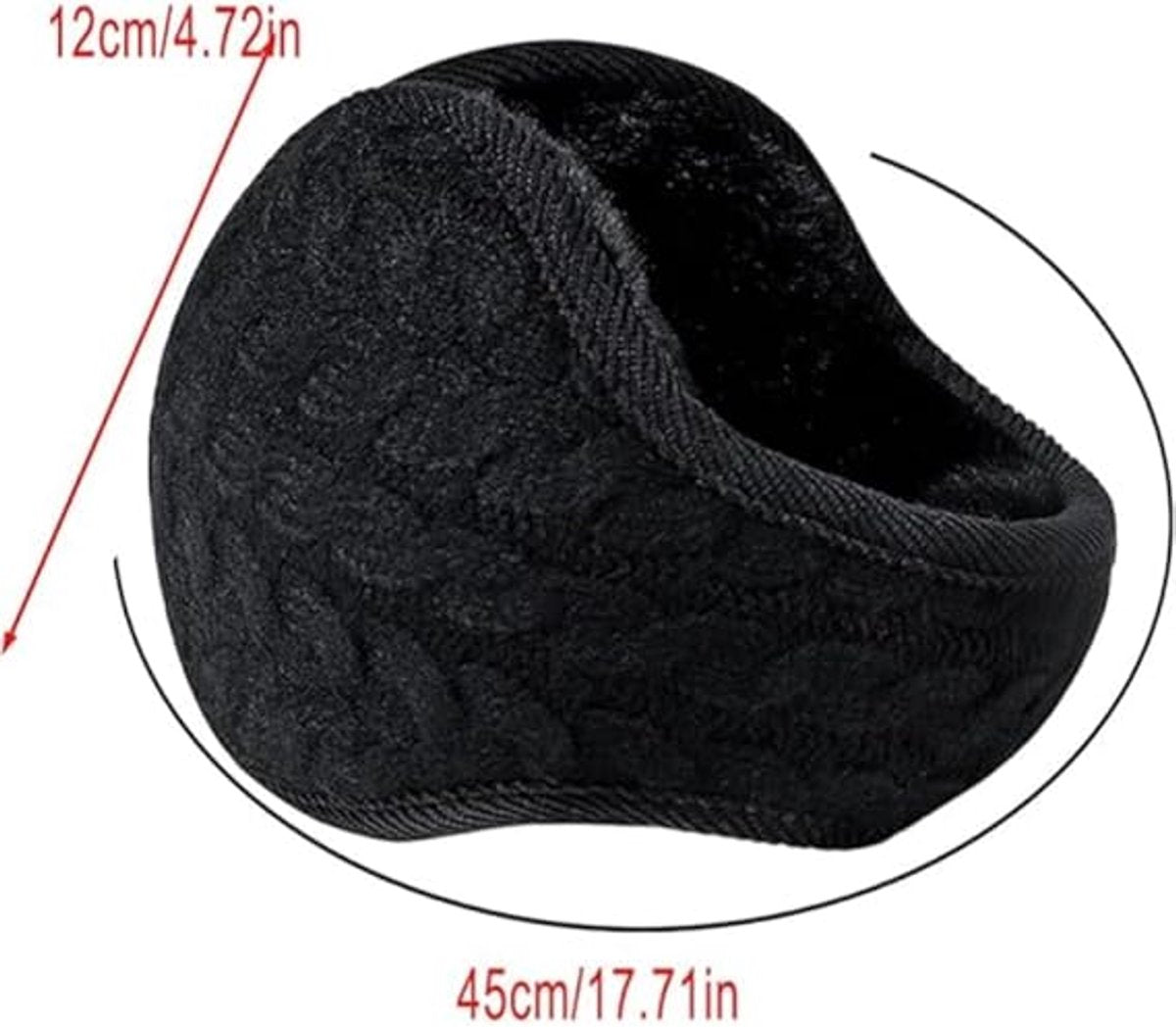 Earmuffs - Fleece Earmuffs - Knitted Earmuffs - Earmuffs for Adults - Warm Earmuffs - Warm Winter Earmuffs - Foldable - Unisex, Suitable for...