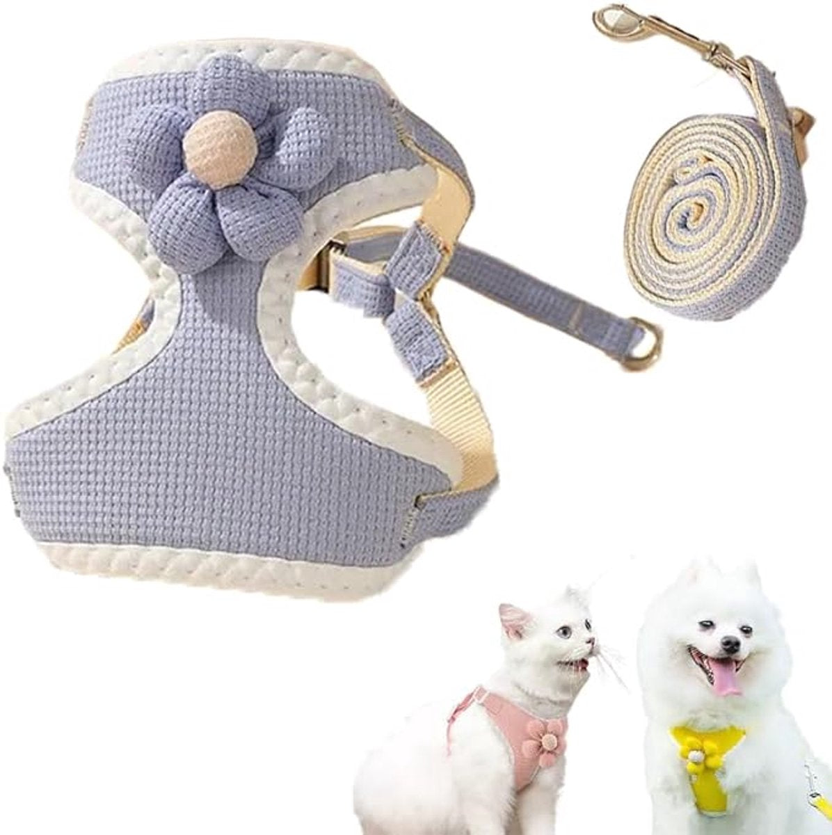 Anti-Pull Dog Harness - Y-Shaped Adjustable Harness for Small & Medium Dogs all Dogs - Anti-Pull Harness - Y-Shaped Harness - Pet Harness - Cat...