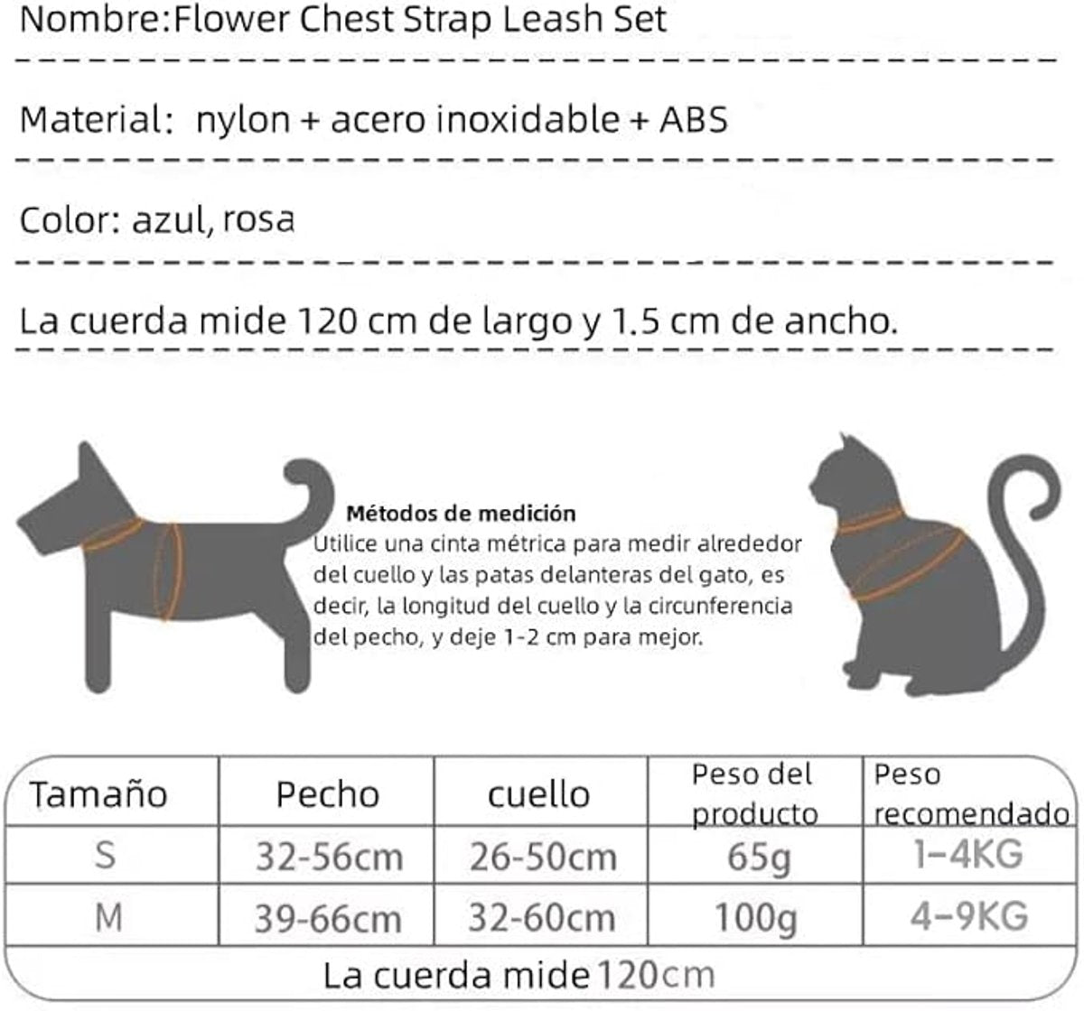 Anti-Pull Dog Harness - Y-Shaped Adjustable Harness for Small & Medium Dogs all Dogs - Anti-Pull Harness - Y-Shaped Harness - Pet Harness - Cat...