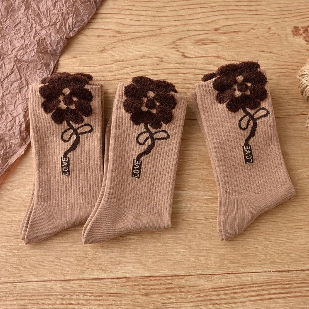 Socks 3-pack - House socks - fluffy socks - Casual socks - Indoor & Outdoor Wearable - Soft & Warm - socks men - socks women - Unisex Women - Size...