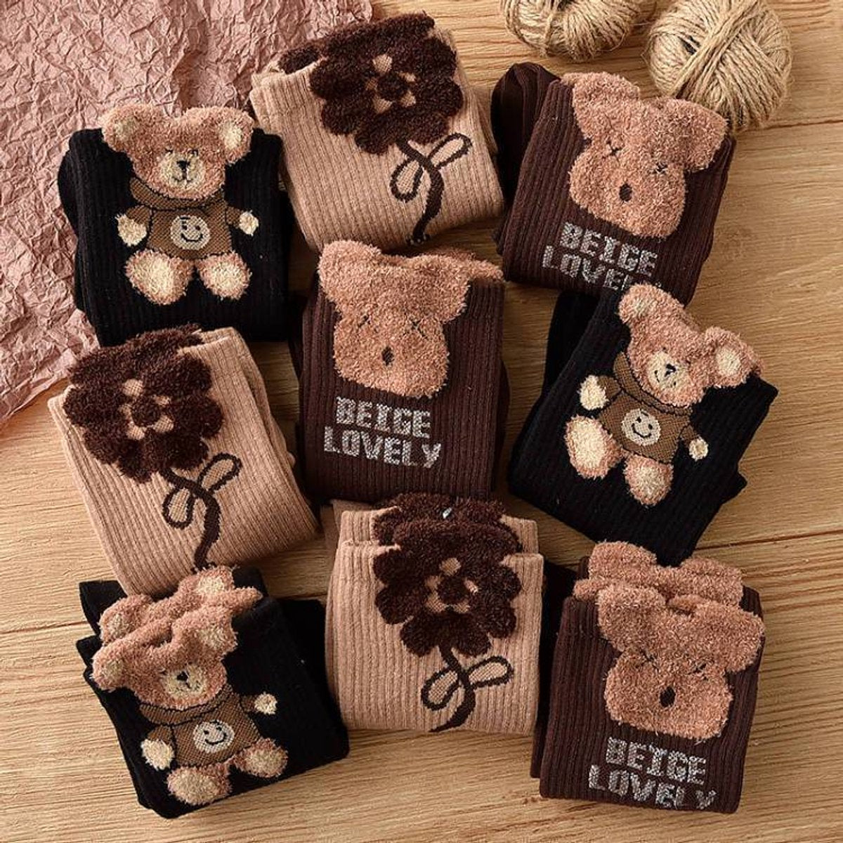 Socks 3-pack - House socks - fluffy socks - Casual socks - Indoor & Outdoor Wearable - Soft & Warm - socks men - socks women - Unisex Women - Size...