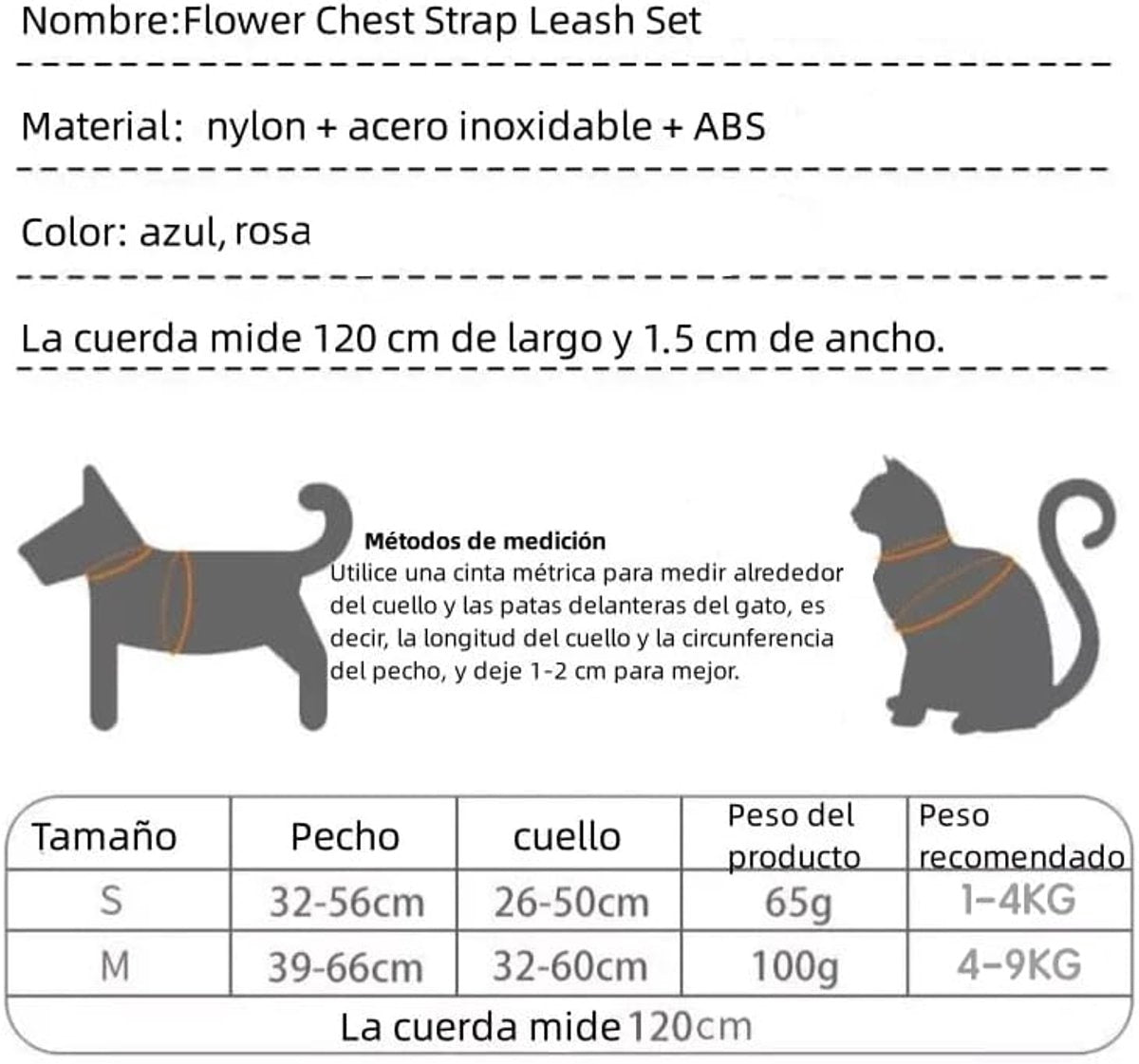 Anti-Pull Dog Harness - Y-Shaped Adjustable Harness for Small & Medium Dogs )